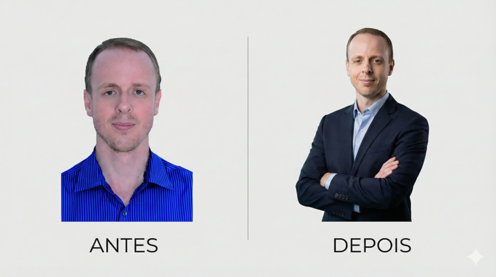 Engenharia de Prompts para Fotografia Profissional: O Guia de Autoridade para LinkedIn e Currículo